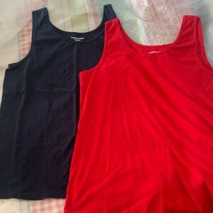 Amazon Essentials blue and red tank tops like new size XXL